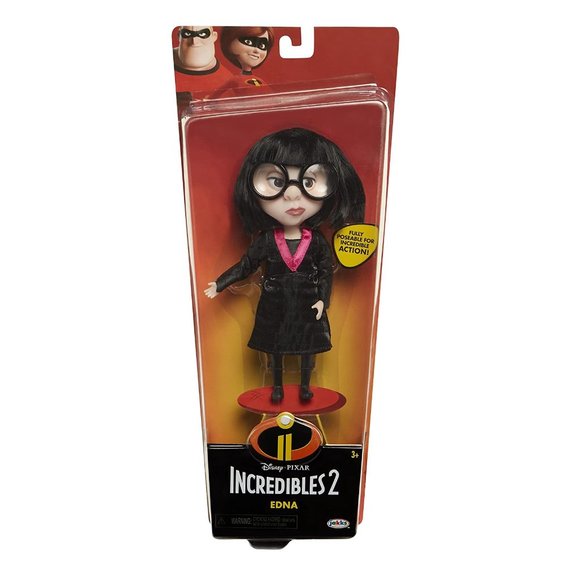 DISNEY The Incredibles 2 Edna Action Figure Doll in Deluxe Costume and Glasses - Picture 3 of 4